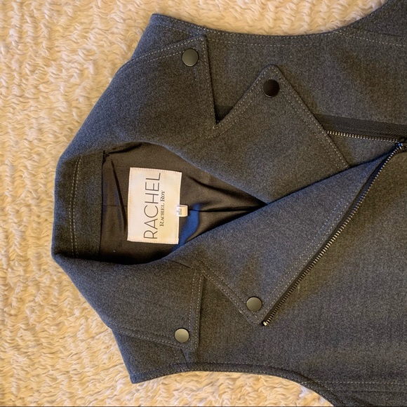 Rachel Roy Gray Wool Vest - Picture 5 of 8